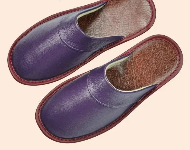 David | Men's Vegan Leather Slip-On House Slippers