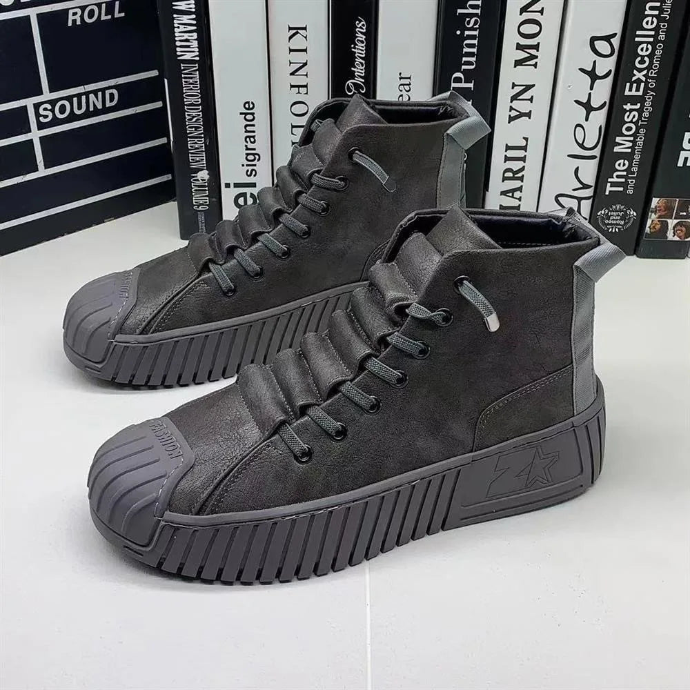 Gavin | Men's Vintage-Style Lace-Up Leather Boots