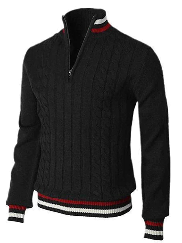 Kian | Men's Casual Quarter-Zip Knit Sweater